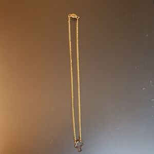 Gold Mushroom Necklace 16"
